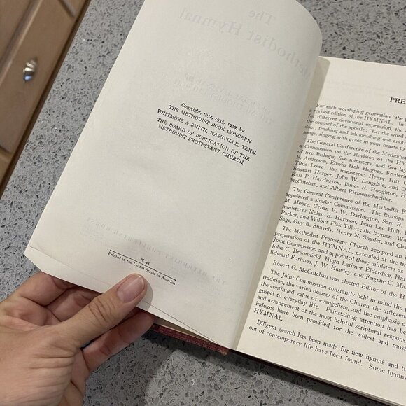 Vintage Methodist Hymnal Book Omaha Nebraska Christian - Picture 7 of 9